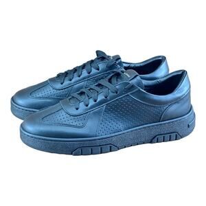 BALDININI Men’s Leather Sneakers Black city Sole Made in Italy